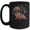 Dachshund Dog American USA Flag 4th of July Men women Lover Mug | teecentury