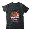 Dachshund HalloThanksMas Halloween Thanksgiving Christmas Shirt & Sweatshirt | teecentury