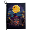 Dachshund Witch Halloween Flag Castle Background For Dog Lover Home Flag | Teecentury.com
