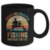 Dad And Daughter Fishing Partners For Life Fisherman Mug | teecentury
