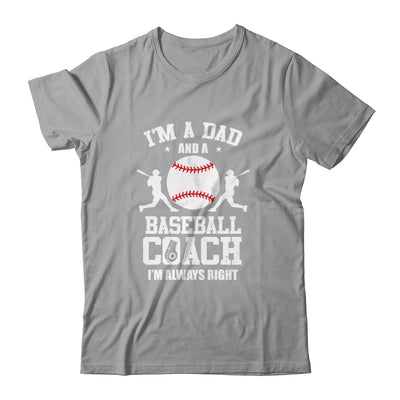 Dad Baseball Im A Dad And A Baseball Coach Funny T-Shirt & Hoodie | Teecentury.com