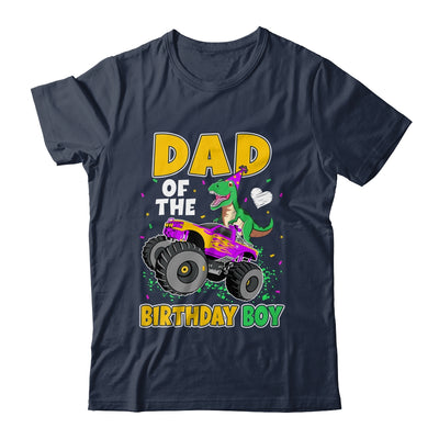 Dad Of The Birthday Boy Dinosaur Monster Truck Birthday Shirt & Hoodie | teecentury