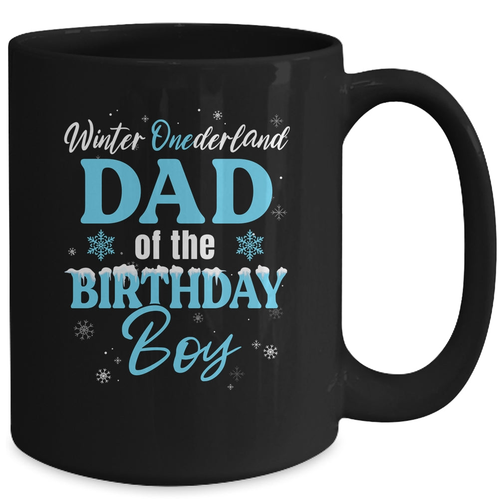 Dad Of The Birthday For Boy Winter Onederland Family Mug | teecentury