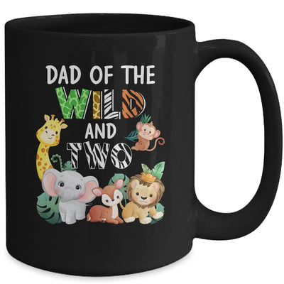 Dad Of The Wild And Two Zoo Theme Birthday Safari Mug | teecentury