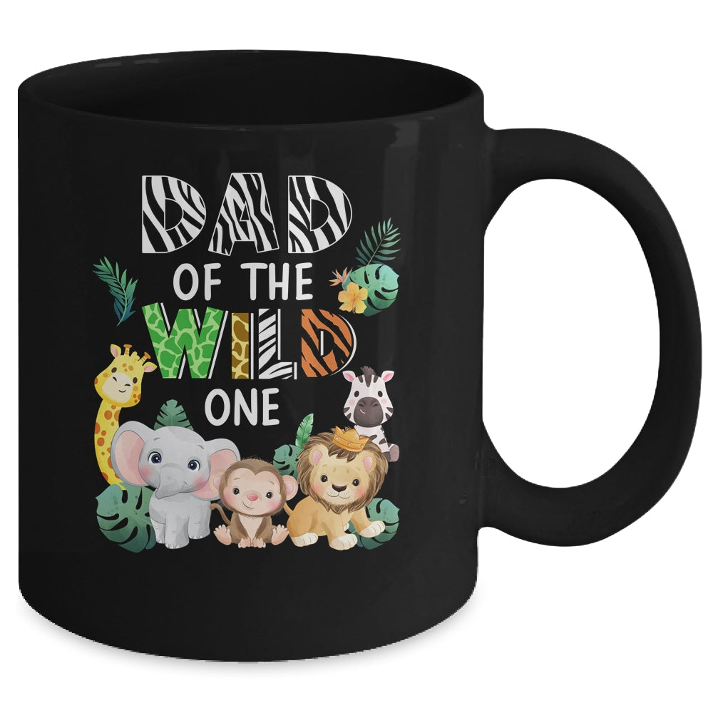 Dad Of The Wild One Zoo Theme Birthday Safari Animal Mug | teecentury