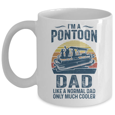 Dad Pontoon Captain Funny Boating Boat Lake Fathers Day Mug Coffee Mug | Teecentury.com