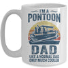Dad Pontoon Captain Funny Boating Boat Lake Fathers Day Mug Coffee Mug | Teecentury.com