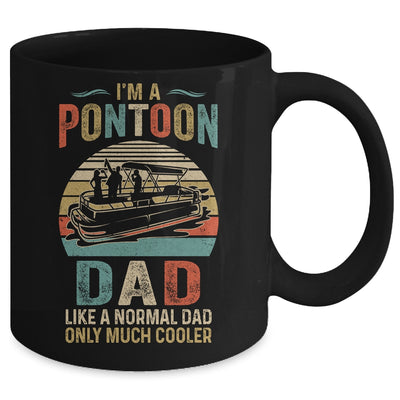 Dad Pontoon Captain Funny Lake Boat Boating Lake Fathers Day Mug Coffee Mug | Teecentury.com