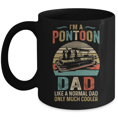 Dad Pontoon Captain Funny Lake Boat Boating Lake Fathers Day Mug Coffee Mug | Teecentury.com