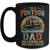 Dad Pontoon Captain Funny Lake Boat Boating Lake Fathers Day Mug Coffee Mug | Teecentury.com