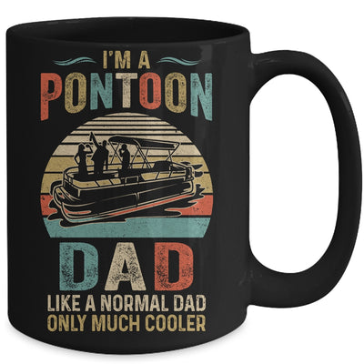 Dad Pontoon Captain Funny Lake Boat Boating Lake Fathers Day Mug Coffee Mug | Teecentury.com