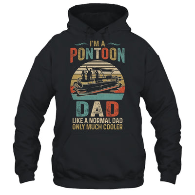 Dad Pontoon Captain Funny Lake Boat Boating Lake Fathers Day T-Shirt & Hoodie | Teecentury.com