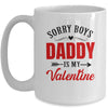 Daddy Is My Valentine Dad Love Heart Girl Funny Mug | teecentury