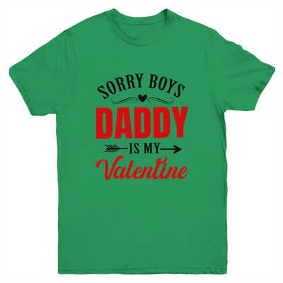 Daddy Is My Valentine Dad Love Heart Girl Funny Youth Shirt | teecentury