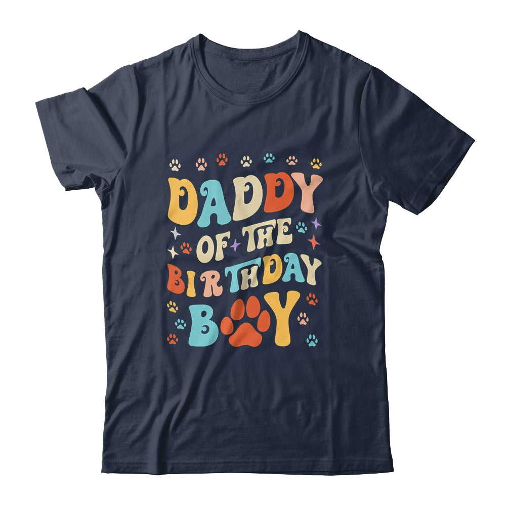 Daddy Of The Birthday Boy Dog Paw Birthday Party Celebration Shirt & Hoodie | teecentury