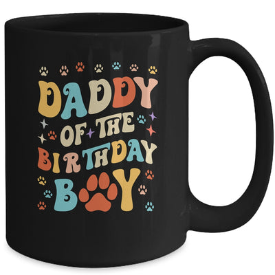 Daddy Of The Birthday Boy Dog Paw Birthday Party Celebration Mug | teecentury