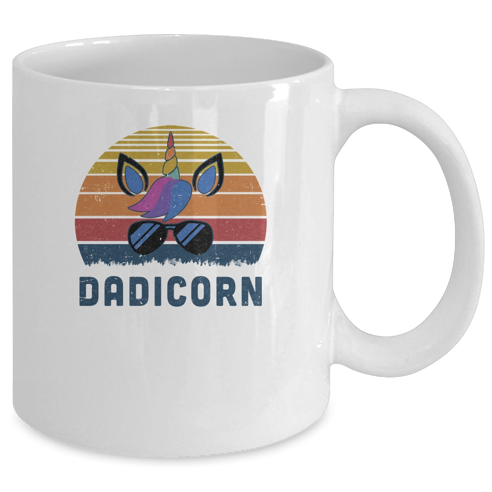 Dadicorn Funny Unicorn Dad And Baby Fathers Day Mug Coffee Mug | Teecentury.com