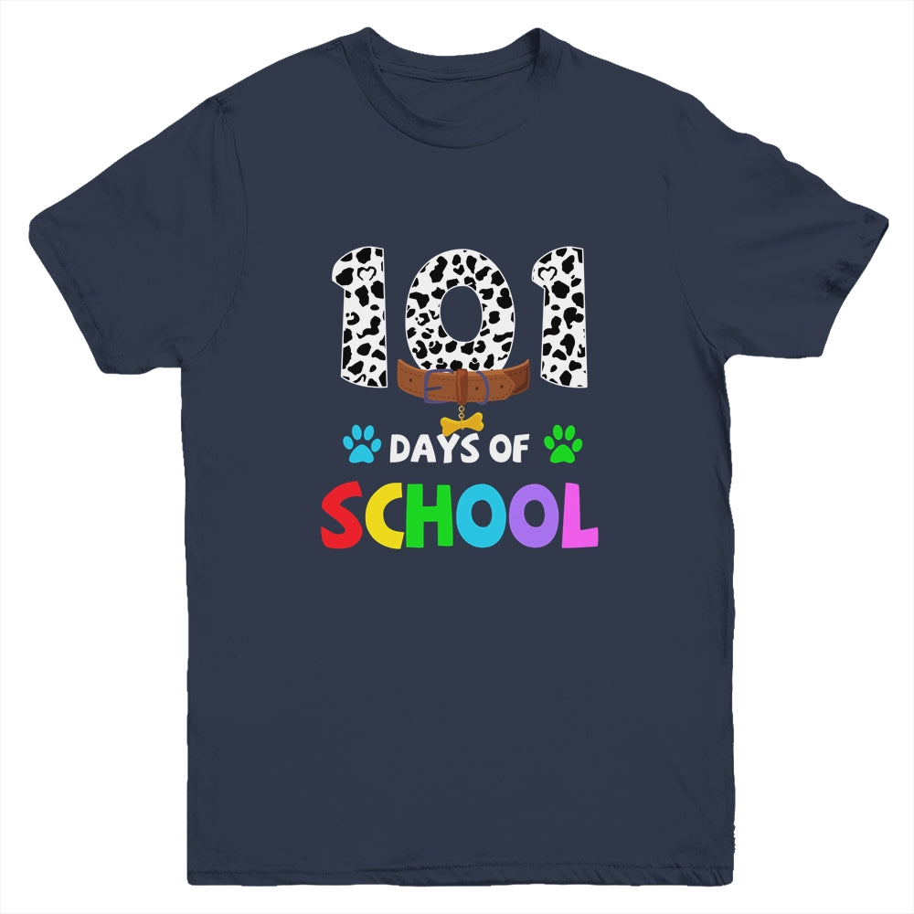 Dalmation Dog 101 Days Of School Teachers Kids Gift Youth Youth Shirt | Teecentury.com