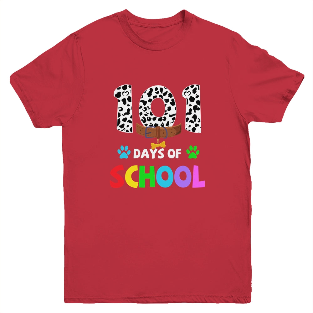Dalmation Dog 101 Days Of School Teachers Kids Gift Youth Youth Shirt | Teecentury.com