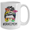 Dance Mom Messy Bun Hair Funny Mothers Day Mug | teecentury