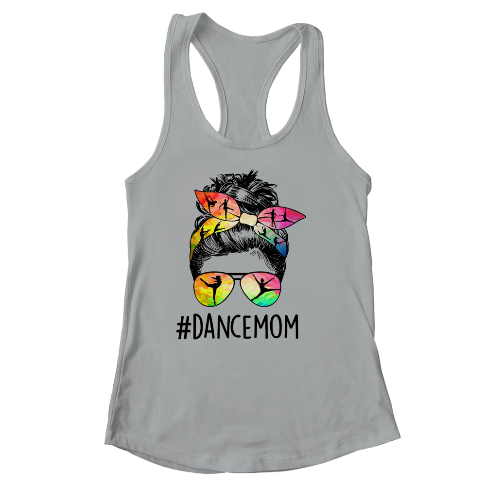 Dance Mom Messy Bun Hair Funny Mothers Day Shirt & Tank Top | teecentury