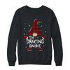 Dancing Gnome Buffalo Plaid Matching Christmas Pajama Gift T-Shirt & Sweatshirt | Teecentury.com