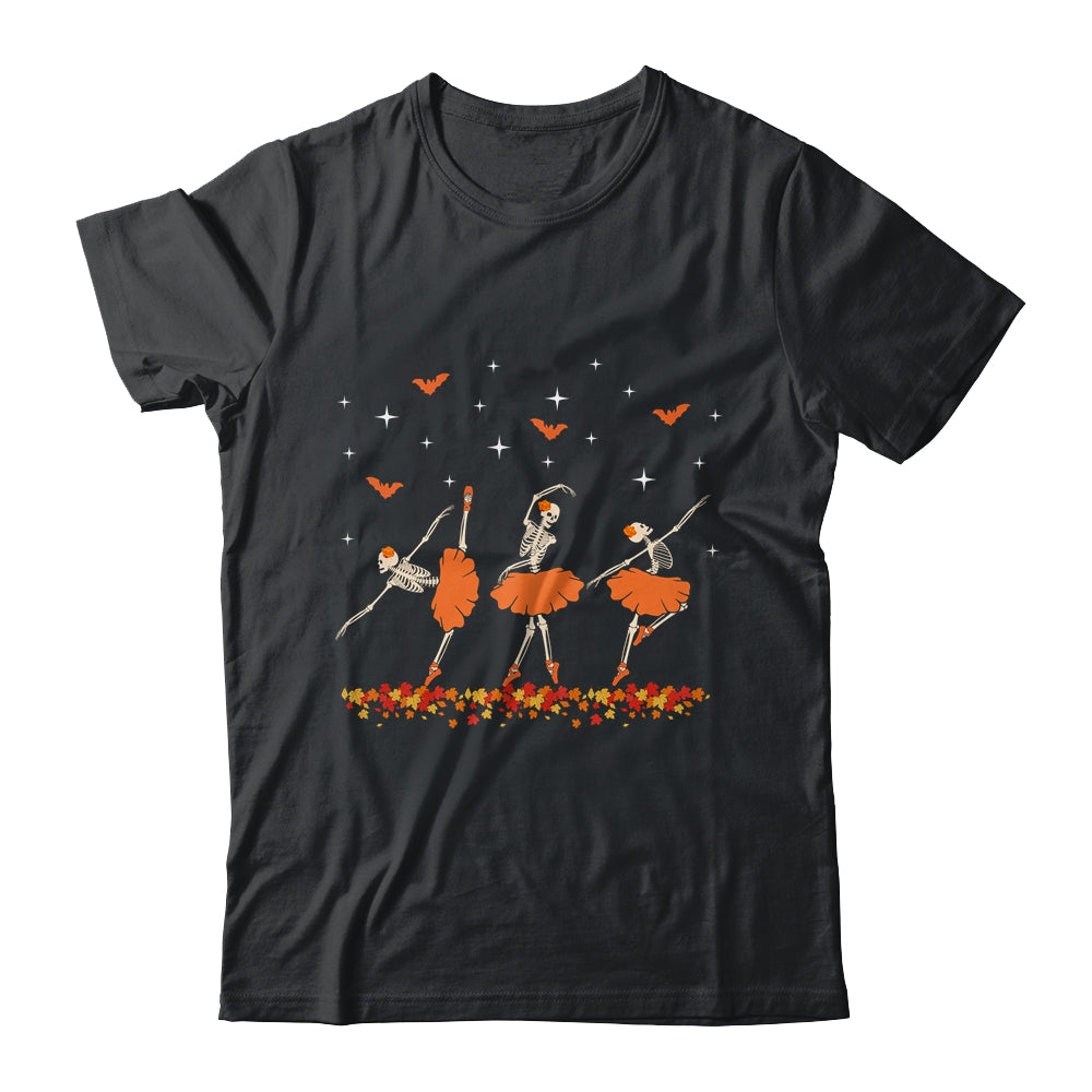 Dancing Skeleton Ballerina Ballet Dance Halloween Women Girl Shirt & Hoodie | teecentury