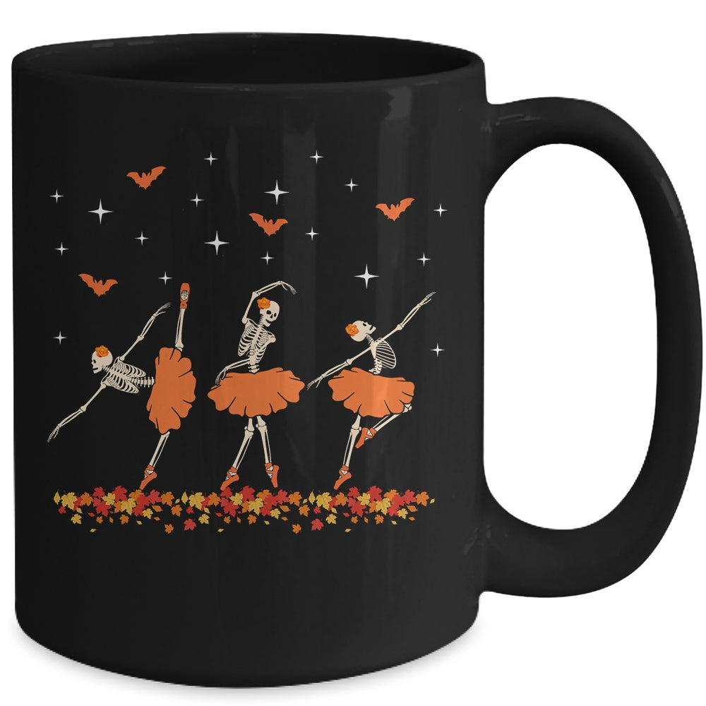 Dancing Skeleton Ballerina Ballet Dance Halloween Women Girl Mug | teecentury
