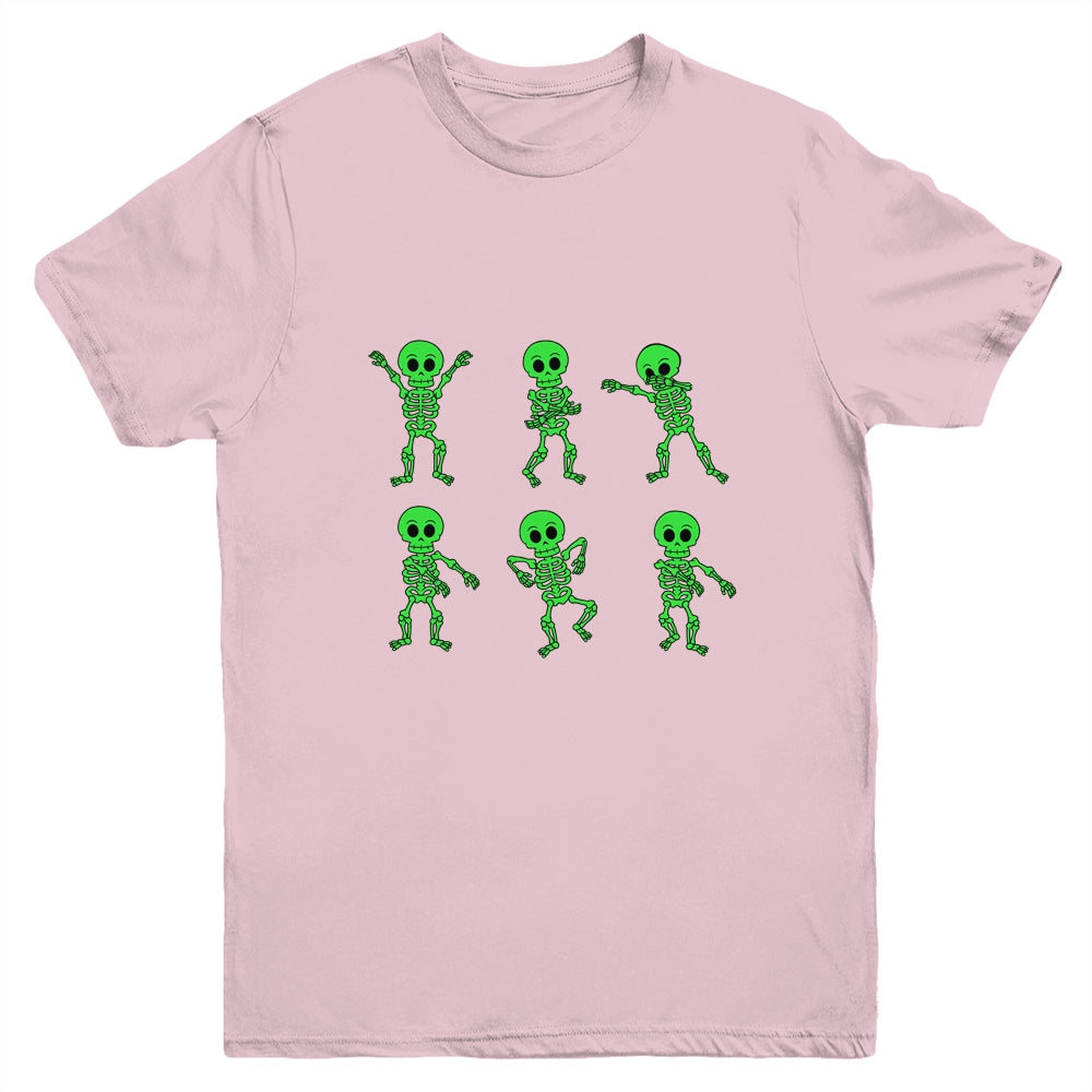 Dancing Skeletons Dance Challenge Boys Girl Kids Halloween Youth Youth Shirt | Teecentury.com