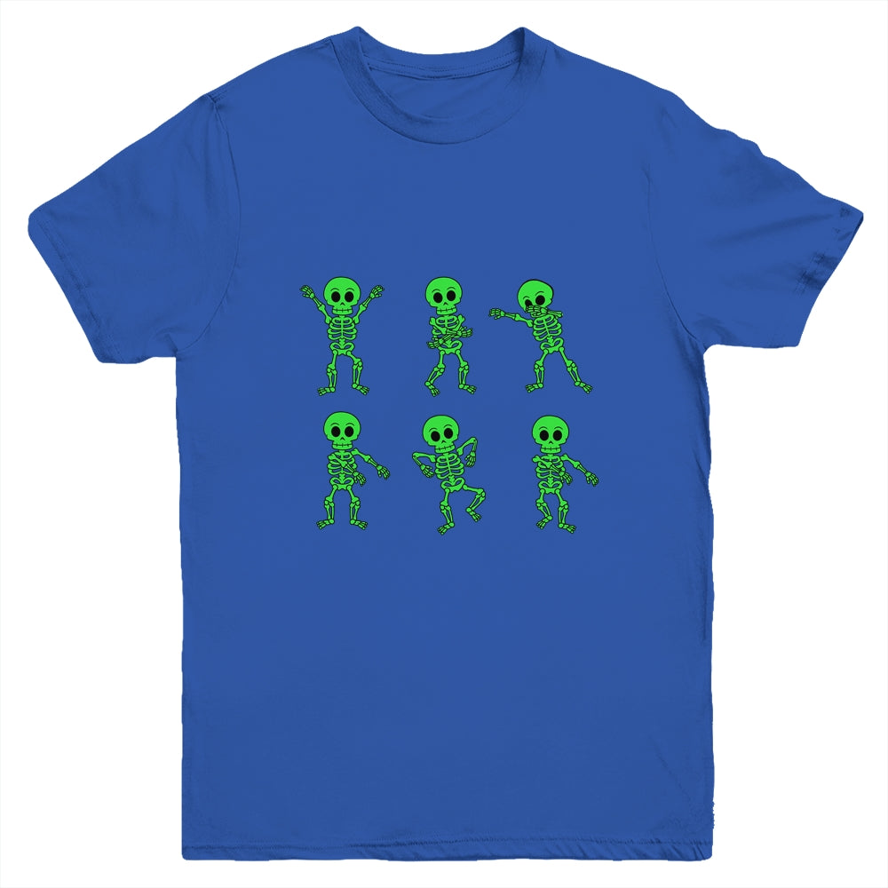 Dancing Skeletons Dance Challenge Boys Girl Kids Halloween Youth Youth Shirt | Teecentury.com