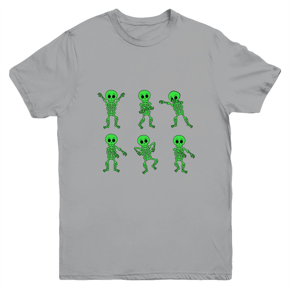 Dancing Skeletons Dance Challenge Boys Girl Kids Halloween Youth Youth Shirt | Teecentury.com