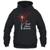 Dandelion Go Red Ribbon Heart Disease Awareness Month T-Shirt & Hoodie | Teecentury.com