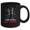 Dead Inside But Merry Funny Dancing Skeleton Christmas Nurse Mug Coffee Mug | Teecentury.com
