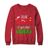 Dear Santa It Was Papas Idea Funny Christmas Santa Naughty Shirt & Sweatshirt | teecentury