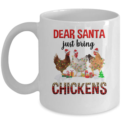 Dear Santa Just Bring Chickens Christmas Chicken Lovers Xmas Mug | teecentury