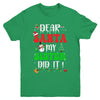 Dear Santa My Sister Did It For Matching Christmas Groovy Youth Shirt | teecentury