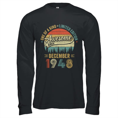 December 1948 Vintage 75 Years Old Retro 75th Birthday Shirt & Hoodie | teecentury
