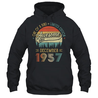 December 1957 Vintage 65 Years Old Retro 65th Birthday T-Shirt & Hoodie | Teecentury.com