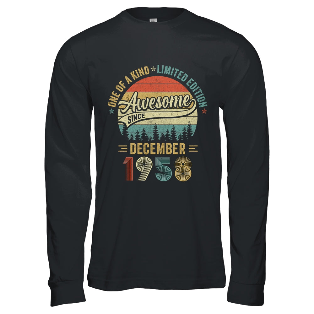 December 1958 Vintage 65 Years Old Retro 65th Birthday Shirt & Hoodie | teecentury