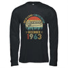 December 1963 Vintage 60 Years Old Retro 60th Birthday Shirt & Hoodie | teecentury