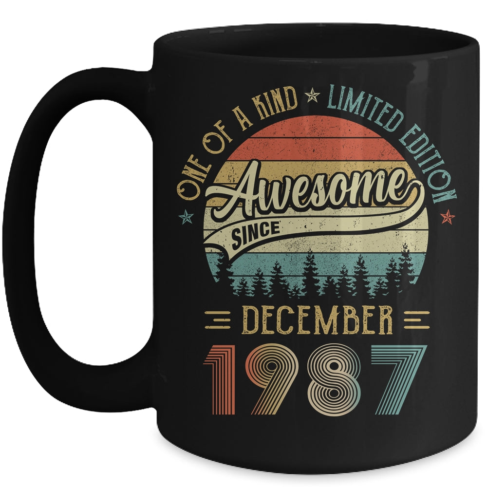 December 1987 Vintage 35 Years Old Retro 35th Birthday Mug Coffee Mug | Teecentury.com