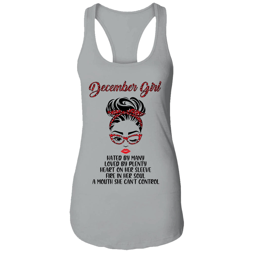 December Girl Hated By Many Loved By Plenty Leopard Women T-Shirt & Tank Top | Teecentury.com