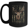 Deer Whitetail Buck American Camo US Flag Deer Hunting Mug Coffee Mug | Teecentury.com