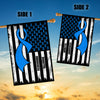 Diabetes Awareness America Flag Blue Ribbon Flag | Teecentury.com