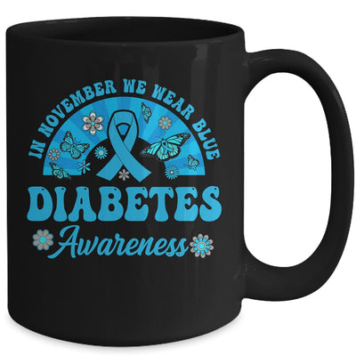 Diabetes Awareness In November We Wear Blue Groovy Mug | teecentury