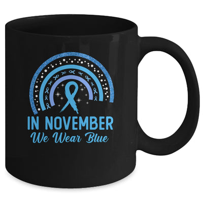 Diabetes Awareness In November We Wear Blue Rainbow Mug | teecentury