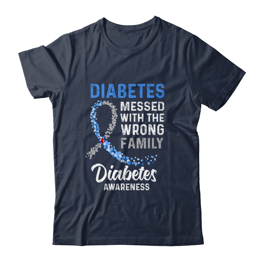 Diabetes Awareness Messed With The Wrong Family Support T-Shirt & Hoodie | Teecentury.com