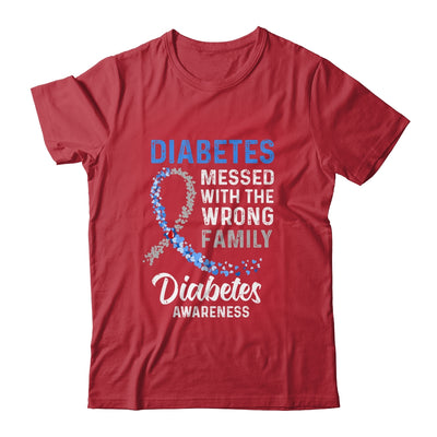 Diabetes Awareness Messed With The Wrong Family Support T-Shirt & Hoodie | Teecentury.com