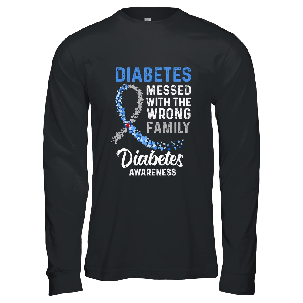 Diabetes Awareness Messed With The Wrong Family Support T-Shirt & Hoodie | Teecentury.com