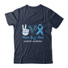 Diabetes Awareness Peace Love Cure Leopard T-Shirt & Hoodie | Teecentury.com